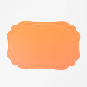 แผ่นรองจานทรงกลม PVC สำหรับตกแต่งบ้าน แผ่นรองจานหนัง แผ่นรองโต๊ะอาหาร - Product Image 2