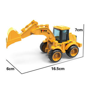 4 Pack Inertia Engineering Construction Vehicle <b>Toys</b> Set Drop Resistant <b>Crane</b> Excavator Bulldozer Mixer <b>Truck</b> Kids Gift - Product Image 6