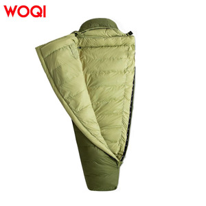 Saco de dormir Woqi Mummy de 220 cm x 50 cm con exterior de nailon, ligero y transpirable para adultos, para camping, senderismo y viajes. - Product Image 5