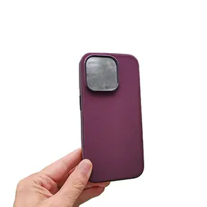Fine woven fabric magnetic mobile phone case Wireless Fast Charging cell phone Cover back shell for iphone 15 pro max plus