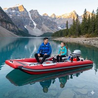 Bateau ponton gonflable en PVC pour deux personnes
