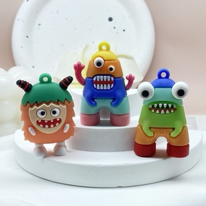 Pendentif de sac à dos d'étudiant, accessoires de clé de voiture et jouet en peluche Monstre de dessin animé, cadeau en gros - Product Image 3