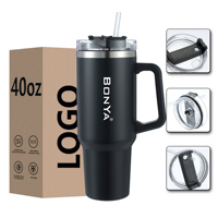 Nouvelles Offres Promotionnelles : Gobelets Personnalisés 40oz en Acier Inoxydable 304 avec Poignée – Bouteille Isotherme Métallique pour Sport, Tasse à Café
