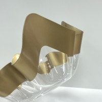 Tazones de Plástico PET Dorados en Forma de Gota, Transparentes, para Servir Aperitivos en el Hogar, la Oficina, Fiestas y Festivales
