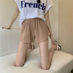 Shorts de sport pour femmes, d'été, légers, amples, décontractés, <span class=keywords><strong>grande</strong></span> <span class=keywords><strong>taille</strong></span>, à jambe large, <span class=keywords><strong>taille</strong></span> haute, coupe trapèze, vente en gros à prix abordable - Product Image 4