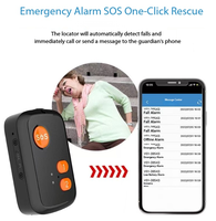 Dispositif anti-perte pour personnes âgées, localisateur GPS, pendentif, alarme de chute, traceur intelligent portable