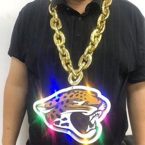 سلاسل بلاستيك Abs لامعة كبيرة الحجم للبيع بالجملة مخصصة بشعار كبير من Eva مضيئة بحروف فوم قلادة ميدالية لمحبي الرياضة - Product Image 3