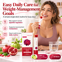 Bâtonnets de gelée de Garcinia Cambogia à marque privée OEM avec graines de chia, fibres alimentaires, complément bien-être pour la gestion du poids, 250g