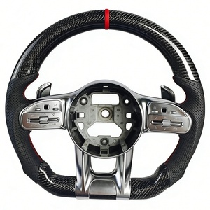 พวงมาลัยรถยนต์ lenkrad volant คาร์บอนไฟเบอร์แบบพรีเมี่ยมสำหรับ <span class=keywords><strong>Mercedes</strong></span> Benz C63 AMG W204 W212 GLE 63 E43 - Product Image 5