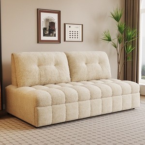 Sofá <span class=keywords><strong>cama</strong></span> moderno de tela multifuncional con almacenamiento plegable para dormitorio o apartamento para uso en la sala de estar - Product Image 3