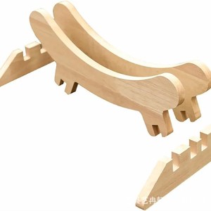 Support de vélo en bois pour VTT et vélo de route, démontable, pour atelier de réparation et stationnement - Product Image 4