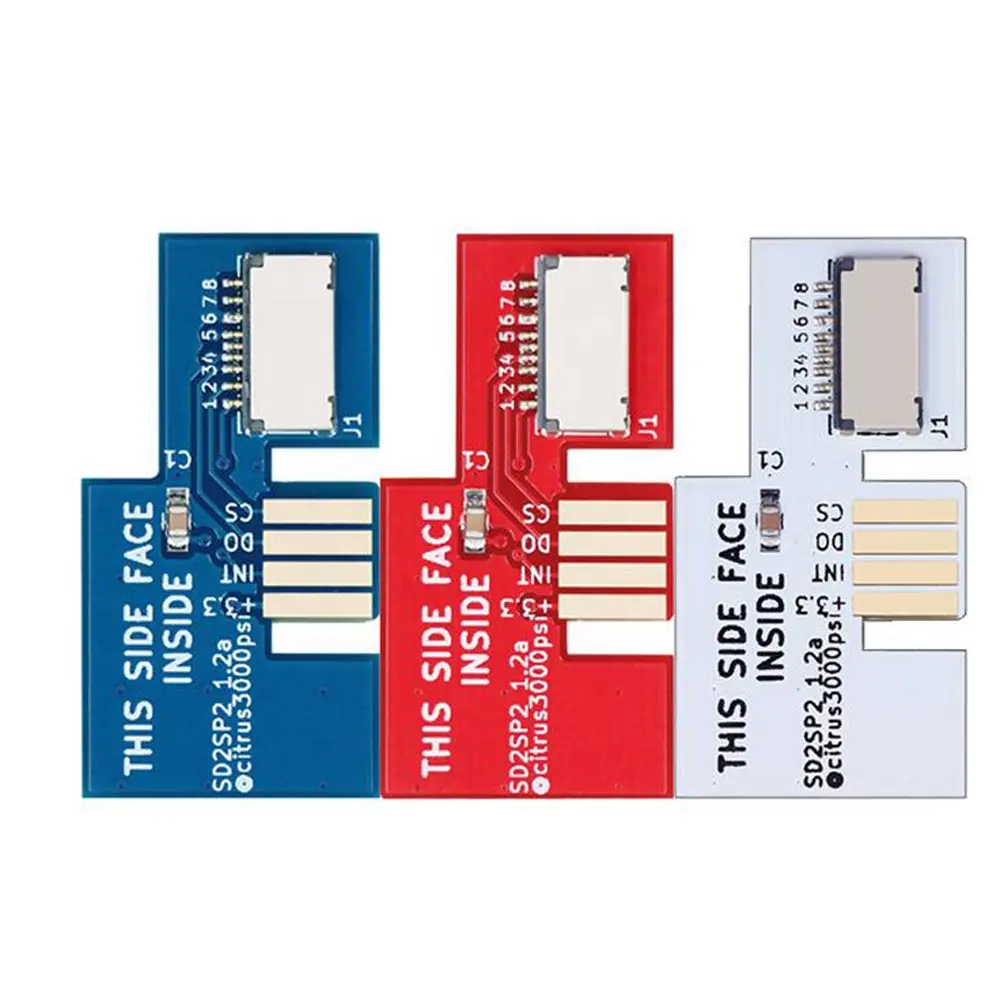 Adaptor Kartu SD Mikro Pembaca Kartu TF, Adapter SD2SP2 Profesional Mendukung Port Seri
