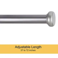 Professionnel personnalisé moderne simple antidérapant facile à installer tringle à rideau double boule d'acier tringle à rideau de douche de fenêtre