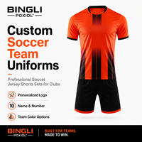Tenues de football personnalisées haut de gamme pour équipes : Maillots et shorts avec logo, noms et numéros personnalisables pour clubs, commandes en gros, faible MOQ, qualité supérieure