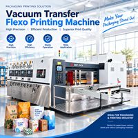 Machine d'impression flexographique à transfert sous vide entièrement automatique, fonctionnement stable, équipement d'impression flexo pour usine de carton