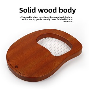 Arpa per Principianti, Lira Musicale Autodidattica, Strumento Laiya <span class=keywords><strong>a</strong></span> Piastra Singola Portatile <span class=keywords><strong>a</strong></span> 16 Corde, Made in China - Product Image 2