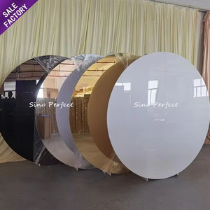 Panneau de fond de mariage en acrylique rond coloré Sino Perfect Decoration pour événements et fêtes - Product Image 1