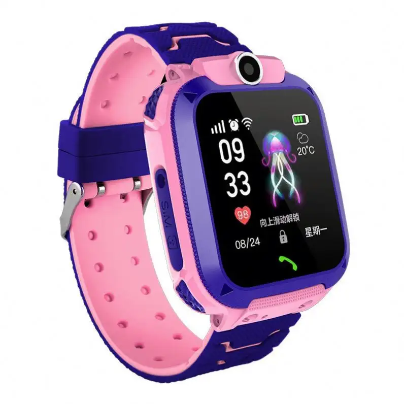 Free Sample Camera IP68 Waterproof GPS Smartwatch Reloj Inteligente Bracelet IOS Android Kids Q12 Children's Smart Watch