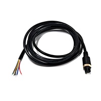Connecteur d'alimentation aviation femelle GX16 à 8 broches, cordon d'alimentation CC 22 AWG, rallonge de puissance aviation à 2, 4, 6 ou 10 broches