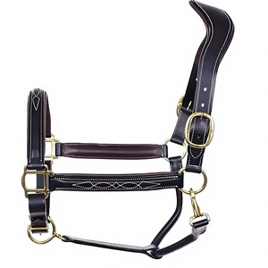 Léger anatomique anglais selle cheval licou Style occidental Nylon cuir avec couture fantaisie accessoire équestre en gros - Product Image 1