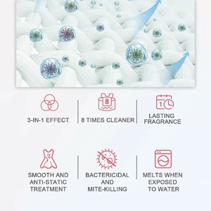 Capsule di Detersivo per Bucato Ecologiche e Idrosolubili Tutto in Uno, 10g, Profumo Duraturo - Product Image 3