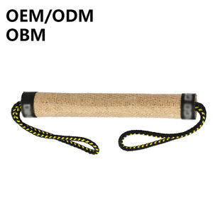Milieuvriendelijk Jute Cilindrisch Sleepspeelgoed Met Twee Handvatten Voor Training In Hondenbijtvaardigheden - Product Image 1