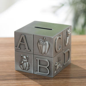 <span class=keywords><strong>Hucha</strong></span> Cúbica de Metal Directo de Fábrica - Recuerdo de Viaje, Caja de Ahorros, Regalo, Juguete y Decoración - Product Image 1