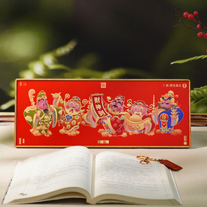 งานศิลปะโลหะทองเหลือง ของตกแต่ง ลายเทพเจ้าแห่งโชคลาภ 5 ทาง ภาพวาดศาสนาจีน ดีไซน์คุณภาพสูง - Product Image 3