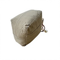Ensemble de prière de voyage mini kaki haut de gamme en tissu parachute imperméable, robe mukena musulmane avec pochette compacte, prix de gros