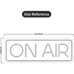 ป้ายไฟนีออน On Air สำหรับไลฟ์สด/บันทึกภาพ ป้ายไฟนีออนสีแดงสำหรับสตรีมเมอร์ นักเล่นเกม ใช้ในสตูดิโอ ห้องนอน ห้องเล่นเกม หรือมุมพักผ่อนของผู้ชาย - Product Image 2