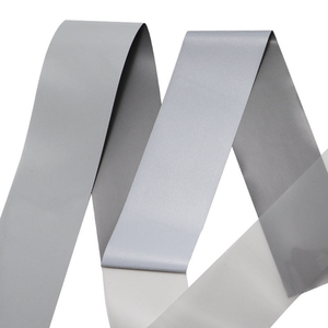 Hình ảnh tùy chỉnh vật liệu phản chiếu màu xám bạc nhiệt phản chiếu lót chuyển băng 5cm vải phản chiếu cho áo khoác in ấn - Product Image 2