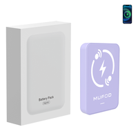 Batterie Externe Certifiée CCC pour Avion 5000 10000 mAh Ultra Mince, Power Bank Magnétique Sans Fil Haut de Gamme 2025