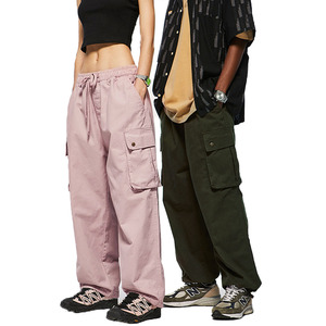 <span class=keywords><strong>Pantalon</strong></span> Cargo ample pour homme, vêtement de rue, mode personnalisée, haute qualité, cordon de serrage, Hip-Hop, <span class=keywords><strong>kaki</strong></span>, 2 poches, 2020 - Product Image 1
