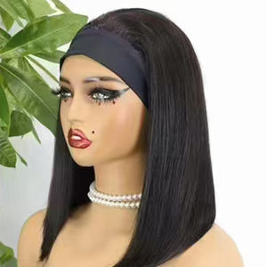 Promotion Letsfly Bouncy Loose Headband Bob <b>Wigs</b> 100% Human Hair Loose Body Machine Made Natural Hair <b>Wigs</b> Factory Sales <b>Afro</b> - Product Image 5