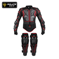 Ensemble d'équipement de protection SULAITE pour la moto, veste de protection pour la conduite en rallye, protections pour les genoux, équipement de protection pour la conduite urbaine