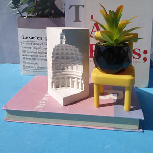 Panteón cemento estantería molde yeso aromaterapia edificio estante <span class=keywords><strong>libro</strong></span> pila pantalla cúpula decoración silicona molde - Product Image 3