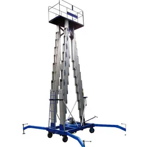 Platform High Quality 10m Outdoor Aluminum Alloy Single Mast New Mobile Electric Lift Platform Elevators Hydraulic Ladder Lift On Sale