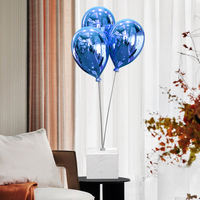 Décorations de ballons en résine multicolores personnalisées, électro-plaquées, créatives, pour mariage, fête, sculpture de ballons