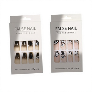 Vente en gros usine : Faux ongles à presser de haute qualité, fabriqués à la machine, couvrance totale, style français, supporte les styles mixtes personnalisés - Product Image 3