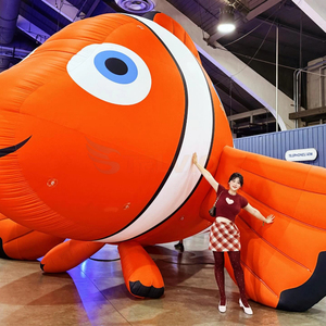 Modèle de <span class=keywords><strong>poisson</strong></span> gonflable géant, <span class=keywords><strong>poisson</strong></span>-clown gonflable pour thème marin, personnage de dessin animé <span class=keywords><strong>Nemo</strong></span> gonflable pour la décoration et la publicité - Product Image 4