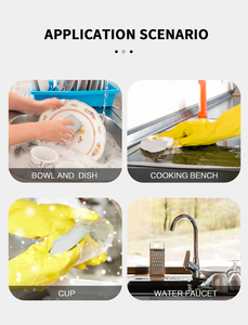 Spugna per Pulizia Cucina a Forma di Ciambella Ecologica e Resistente con Foro Ergonomico per Lavare i Piatti - Product Image 4