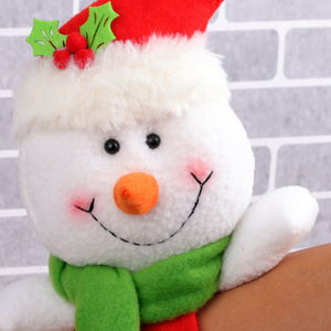 Bracelets en tissu de Noël transfrontaliers, décorations créatives pour enfants, motifs Père Noël, Bonhomme de neige, Renne, bracelets de dessin animé - Product Image 4