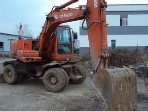 ใช้รถขุดล้อยาง doosan dh130 ใช้รถขุดล้อยาง doosan 130 140 สําหรับขาย - Product Image 2