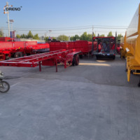 Semi-remorque porte-conteneurs 3 essieux, châssis squelette en acier 40 tonnes avec verrous à torsion, usage intensif
