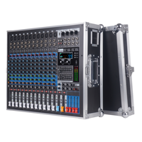 Console de mixage audio active professionnelle 12 canaux 4x1200W haute puissance pour petites performances, conférences et événements en direct