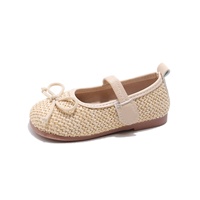 Chaussures en cuir style coréen Elsa Princess, chaussures de cérémonie scintillantes pour petites filles