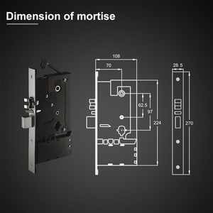 Bán chạy nhất thông minh cửa gỗ khách sạn khóa cửa thông minh điện tử thẻ cảm ứng khóa cho khách sạn cửa trước - Product Image 6