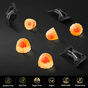 Julong OEM CoQ10 Gummies Flüssigkeit gefüllt CoQ10 Gummibärchen Ergänzungen Herz gesundheit Vegan Ultra High Absorp Coenzym Q10 Gummy - Product Image 3