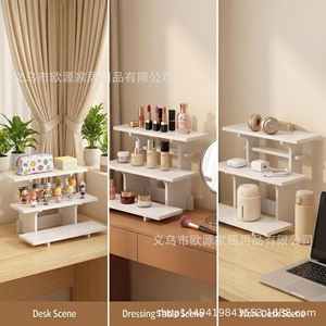 Tiered Desktop Shelf 3 Tiers PVC Material For <b>Desk</b> Organization <b>Study</b> Room Use - Product Image 4