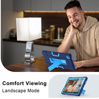Étui antichoc à 3 couches pour Lenovo Tab One 8.7 K9 TB305FU 2025 avec support pliable en silicone et PC Armor OEM ODM
